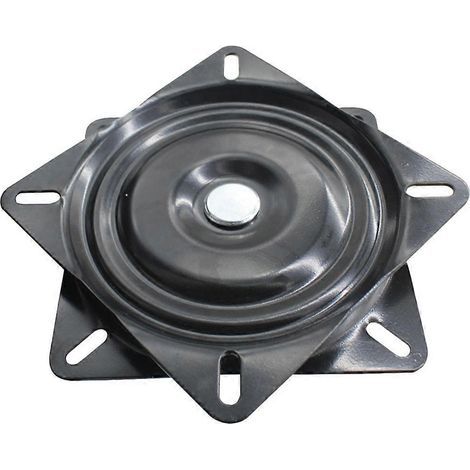 Tabourets de bar pivotants, plateau pivotant, table tournante, support de siège pivotant-16.00X16.00X1.50CM-Black (1/3)