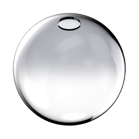 Rosone Contemporaneo Rubber Metallo Fumè Piccolo