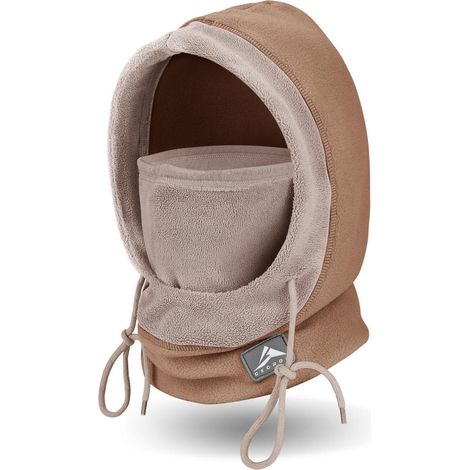 Passe-montagne polaire chaud et coupe-vent pour moto, ski, unisexe, taille unique, marron (1/5)