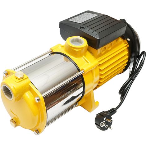 Pompa d'acqua di superficie multistadio 750W, 220V, portata 90 L/min, altezza 43 m, IP44, Breckner Germany