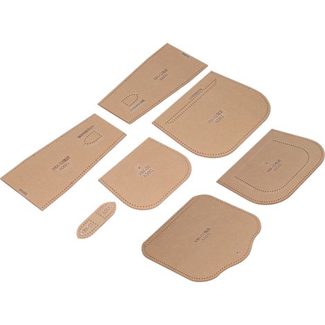 Gabarit en acrylique transparent, découpe précise  gabarit de découpe pour sac en cuir avec couche protectrice  idéal pour la confection de sacs et de cadeaux. (1/5)