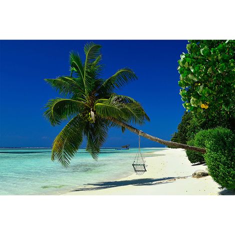 Papier peint panoramique tropical pour bureau Tapisserie panoramique paysage idyllique Papier peint panoramique nature pour chambre (1/2)