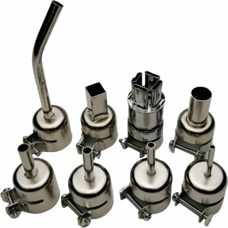Pistolet a air chaud portable, accessoires pour pistolet thermique 8 buses de pistolet thermique pour 8858I (1/5)