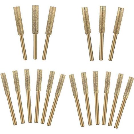 18pcs Diamond Chainsaw Sharpener Burr Stone Sharpening Tool-4m, 4.8mm 5.5mm Grinding Wheels And Sharpening Chainsaw--for Ceramics, Jade Glass, Cemente (1/4)