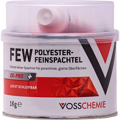Mastic polyester 1 kg, mastic de finition, mastic 2K (1/5)