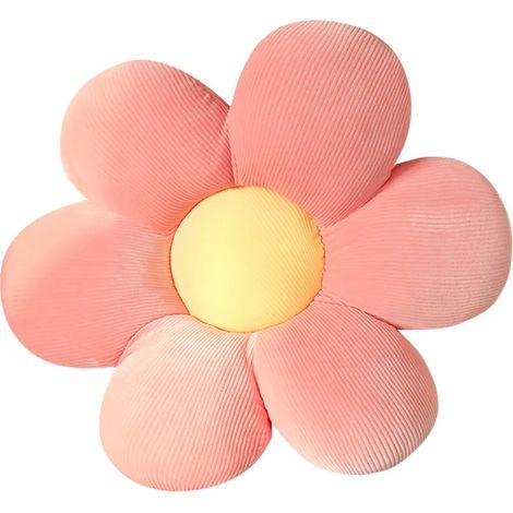 Coussin de sol fleur Tatami en peluche, décoration confortable pour chambre d'enfant, canapé salon, 35x35cm (1/5)