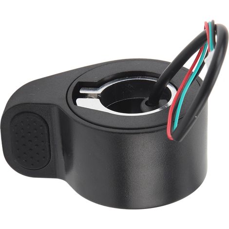 Accélérateur Pouce Vélo Électrique Noir avec Rayures en Relief Souple pour Scooter Électrique (1/5)