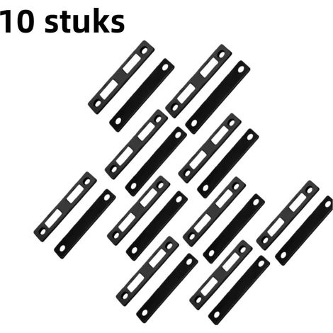 Lot de 10 aimants pour portes de placard - Installation sans perçage - Verrous de tiroir - Verrous de porte coulissante - Convient pour fermer les portes de placard - Se fixe discrètement - Aimant pui (1/5)