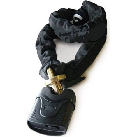 Antivol Moto Et Vélo - Chaine Robuste Lasso Acier 120 Cm & Cadenas Rider-tec