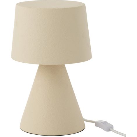 Lampe à Poser Petit Abat-Jour "Pierre" 34cm Beige (1/3)