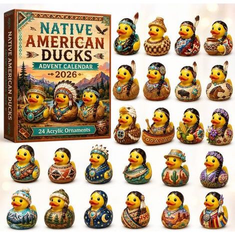 Canard en caoutchouc amérindien calendrier avent 2026 2D