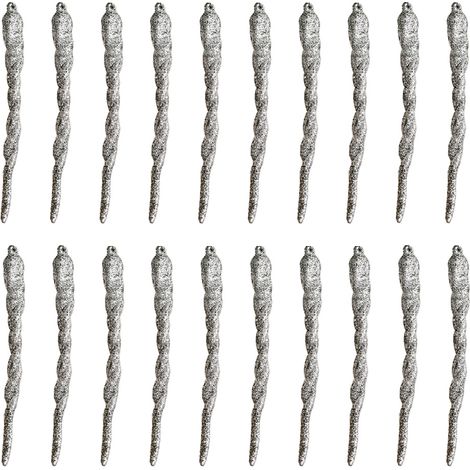 Guirlande De Gouttes De Glace - Décoration Arbre De Noël - Pour Fêtes, Mariages, Thanksgiving Et Réceptions - Lot De 12 (1/5)