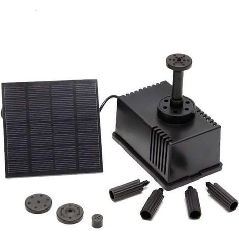 Solarbetriebene Springbrunnenpumpe mit Filter, geeignet für Teiche und Gärten, energieeffizient, automatischer Solarstart. (1/5)