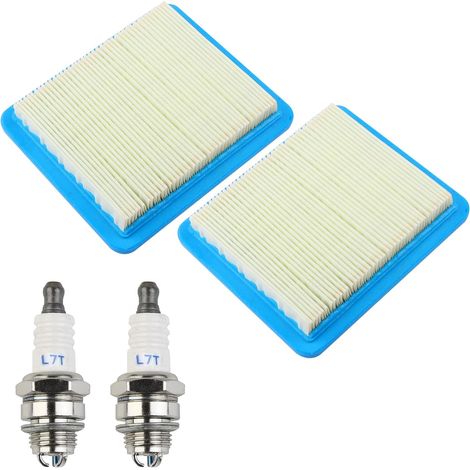 2 Pièces Filtre à Air y Bougies D‘allumage pour Briggs & Stratton Moteurs Remplace Filtres de Tondeuses Accessoires (1/5)