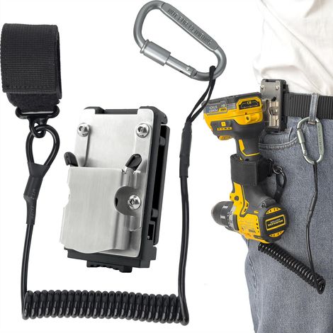 Porte Outils Ceinture Clip + Cordon de Sécurité Rétractable (1/5)