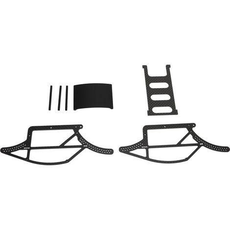Kit châssis flexible en fibre de carbone noire à l'échelle 1/18 pour voiture RC tout-terrain TRX4M Defender Bronco (1/5)