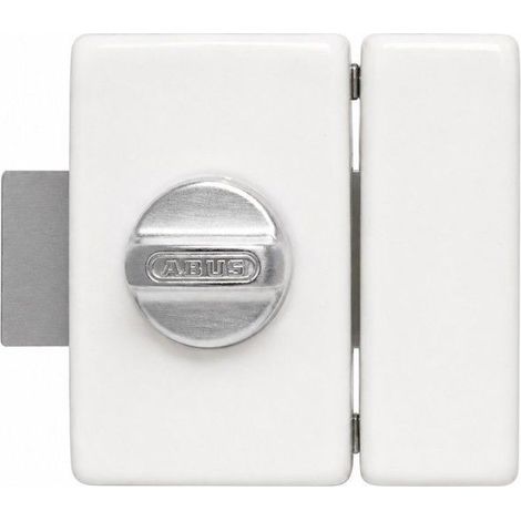 Verrou de porte - ABUS - V83 CB 45 W - À bouton - Blanc - Coffre acier (1/5)