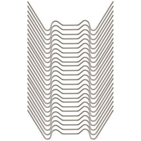 BUNTHAUS Ahlsen 100 Pcs Clips de Vitrage pour Serre7.51.5cm Clip de Vitrage Type W Clips de Vitrage pour Serre de Jardin Clips pour Vitre de Serre Acier Inoxy pour Fixation de Verre de Serre Effet de 