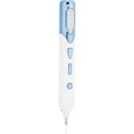 Stylo électrique pour l'élimination des taches de rousseur, 9 niveaux de réglage, indolore, pour l'élimination des taches pigmentaires (bleu). (1/5)