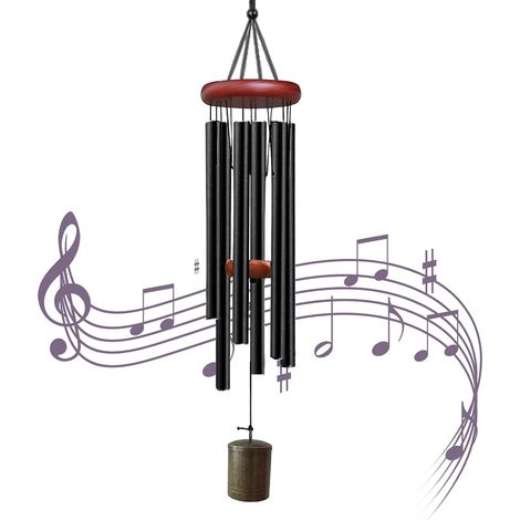 Windspiel für den Außenbereich 66 cm Aluminumrohr Garten