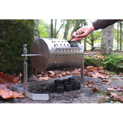 Baluja-Asador de castañas inox grande