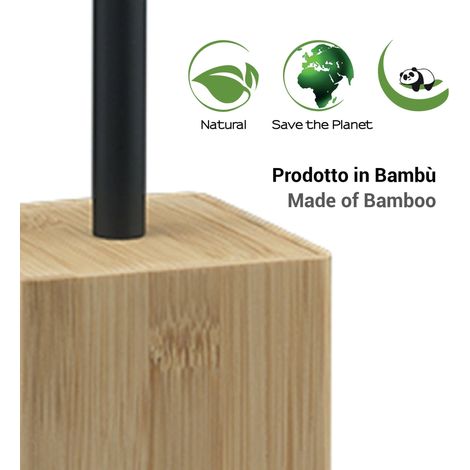 GEDY BN344100000 BONNIE Escobillero Natural Negro Mate - ref: BN344100000 (1/2)