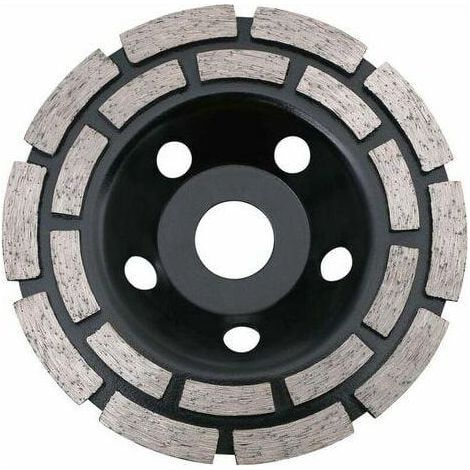 Disque diamanté double rangée 125x22,2 mm, meulage béton pierre granit chapes maçonnerie universel