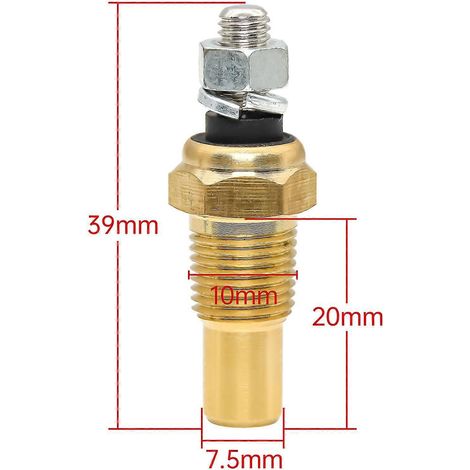 52-mm-Wassertemperaturanzeige für Auto, LKW, Boot, Schiff. Digitale Temperaturanzeige mit Sensor.