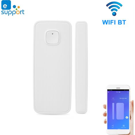 eWeLink Bluetooth-WLAN-Tür-/Fensteröffnungssensor, Sicherheitsalarm, Magnetschalter, drahtloser Melder, App-Steuerung, WLAN-Schalterkopplung (1/2)