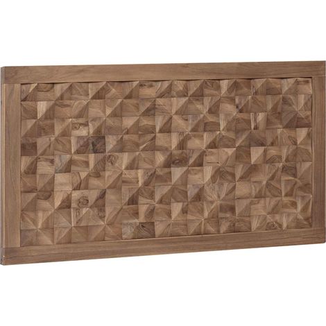 Bettkopfteil Natur Massivholz Teak vidaXL