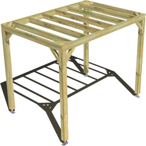 Pergola bois • 3m x 2m • indépendante • sens profondeur • livraison comprise (1/3)