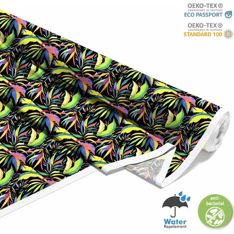 TESSUTI DECORATIVI PER ESTERNI OXFORD - Motivo foglie colorate 2 I DX717 (1/5)
