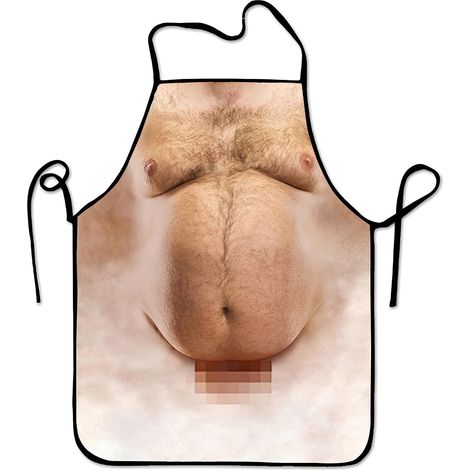 Tablier Cuisine Homme Humour - Cadeau Homme pour Barbecue, Tablier de Cuisine Homme Créatif, Imperméable et Réglable, Idée Cadeau Anniversaire pour Papa, Mari ou Petit Ami (1/5)