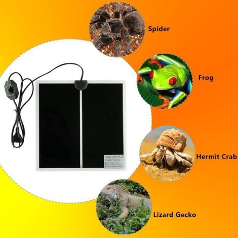 Tapis chauffant pour reptiles - Marque - 28x28cm - Contrôle de température (1/4)