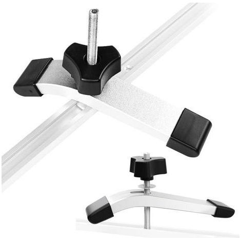 2 Pièces Ensembles Serre Joint Rail de Guidage de Type T, Alliage d'aluminium M8 Pinces à Fente en T pour établi de Serrage et à Dégagement Rapide, Pince de Compression Stable et Flexible (1/5)