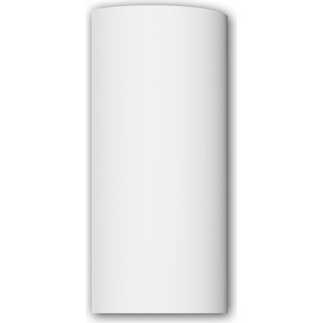 Profhome Decor – Colonne demi-facade style toscan blanc – Moulure en mousse de polyuréthane rigide – Longueur 36,2 cm, Largeur 18 cm, Hauteur 70 cm