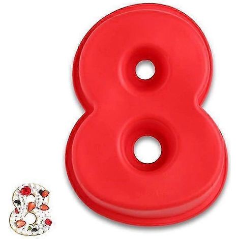 Moule à gâteau en silicone chiffres 0 à 9 pour anniversaire ou autre occasion spéciale. (1/5)