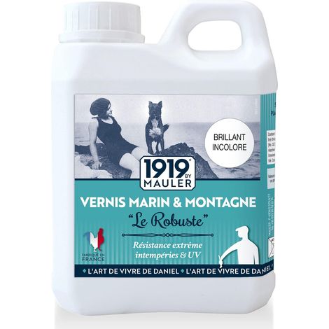 Vernis Bois Extérieur Antitache UV Le Robuste Brillant Incolore 0,5L