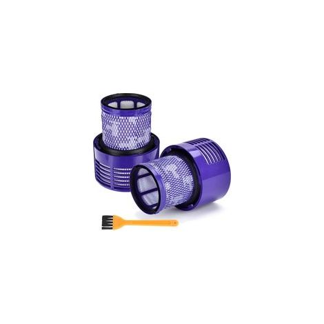 Lot de 4 Filtre pour Aspirateur Dyson V10 SV12, Cyclone Series Absolute Animal Motorhead Total Clean, Lavables et Réutilisables, Remplace la Pièce V10 969082-01- (1/5)