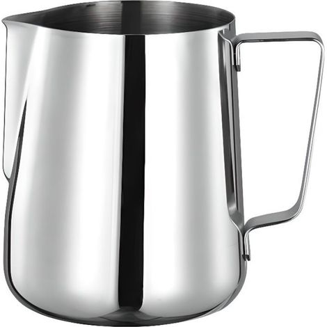 Pichet à lait Inox Pot à Lait pour Faire des Cappuccino avec Votre Machine pour le Café la Mousse de Lait 350 ML (1/4)