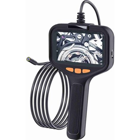 Caméra endoscopique avec lumière, endoscope HD 1080P, écran 4,3 pouces, 8 lumières LED réglables, cordon d'inspection de 16,4 pieds (1/5)