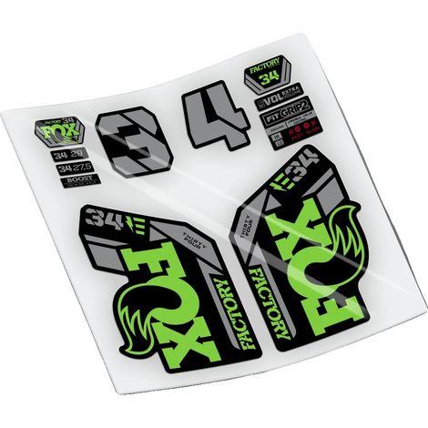 Autocollants de fourche de vélo, vinyle durable, impression de haute qualité, Vert 531 (1/2)