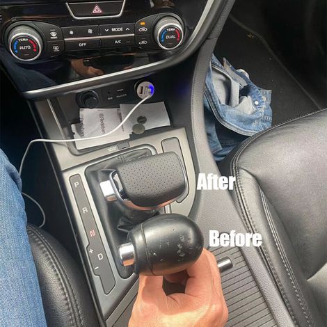 Geeignet für die Modifizierung von Hyundai/Kia-Fahrzeugen, Schaltknauf im Yacht-Stil, mehrere Schaltköpfe mit Löchern, eine Packung. (1/4)