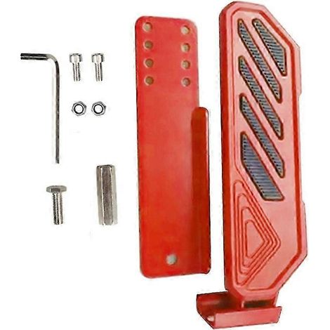 Panneau latéral gauche antidérapant pour repose-pied conducteur Jeep Gladiator JT 2018-2022 et Jeep Wrangler JL JLU 4XE Rouge fdq (1/5)