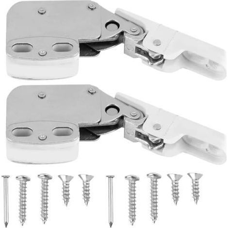 2 pieces Spring Cabinet Lock,Mini Touch Latches,Spring Latches,Mini Latch,Latch Catch,Press to Open and Close,with Mounting Screws,for Kitchen Cabinet (1/5)