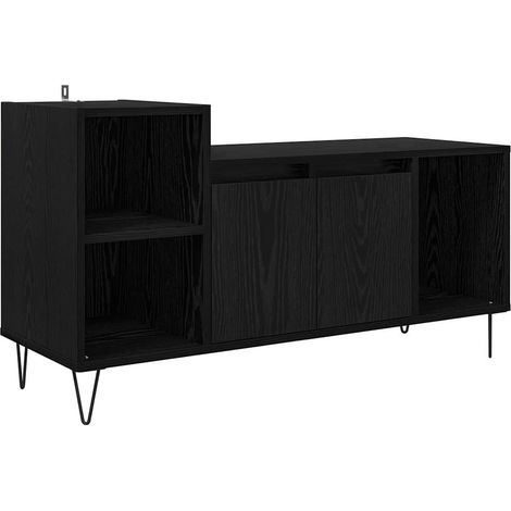 Maison Exclusive - Meuble TV Chêne noir 100 x 35 x 55 cm Bois d'ingénierie