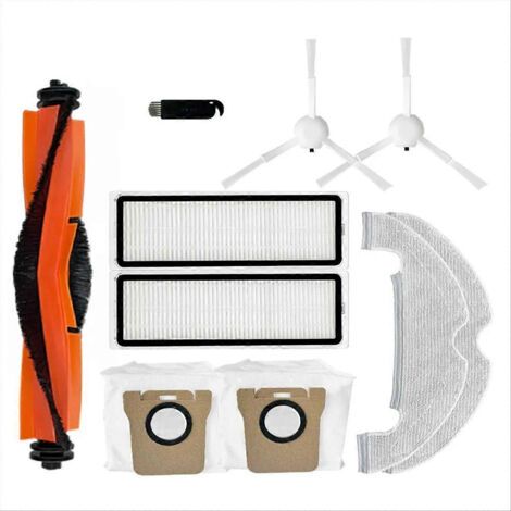 Brosse lat��rale principale, filtre HEPA, chiffon de nettoyage, sac �� poussi��re pour aspirateur robot X10, accessoires de rechange