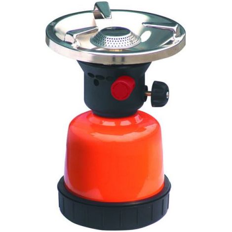 fornello a gas per campeggio portatile accensione piezo paravento fornellino
