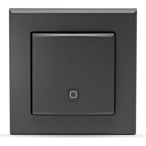 Homematic IP Smart Home Temperature and Humidity Sensor - Indoor, Digitally Controls Radiator / Underfloor Heating via App, Alexa, Google Assistant, Energy Saving, Anthracite, 160530A0 (1/5)