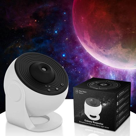 (Bleu) Projecteur planétarium galaxie pour chambre à coucher, projecteur aurores boréales, veilleuse pour enfants et adultes (1/5)